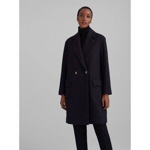 Club Monaco Relaxed Double-Breasted Coat Size L